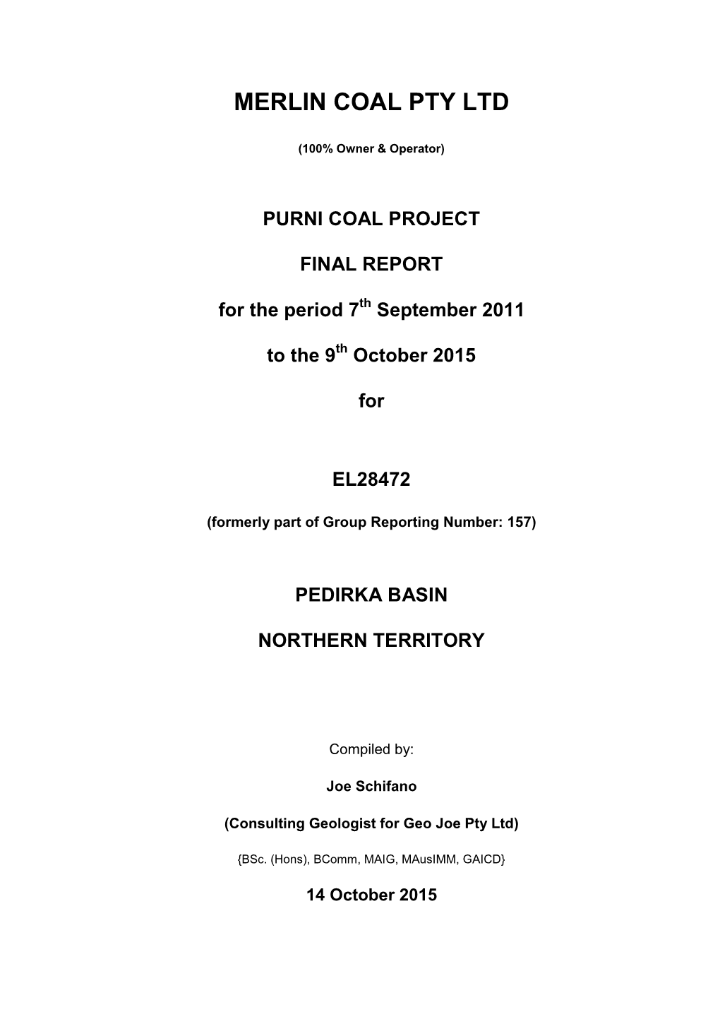 Merlin Coal Pty Ltd