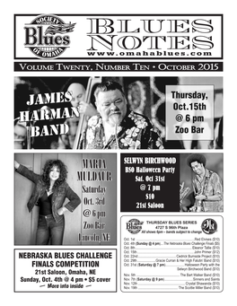Blues Notes October 2015