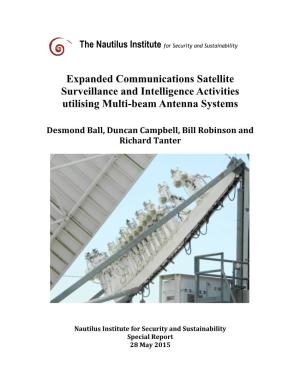 Expanded Communications Satellite Surveillance and Intelligence Activities Utilising Multi-Beam Antenna Systems