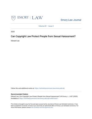 Can Copyright Law Protect People from Sexual Harassment?