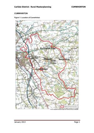 Carlisle District: Rural Masterplanning CUMWHINTON January 2013 Page
