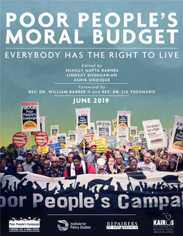 Poor People's Moral Budget: Everybody Has the Right to Live