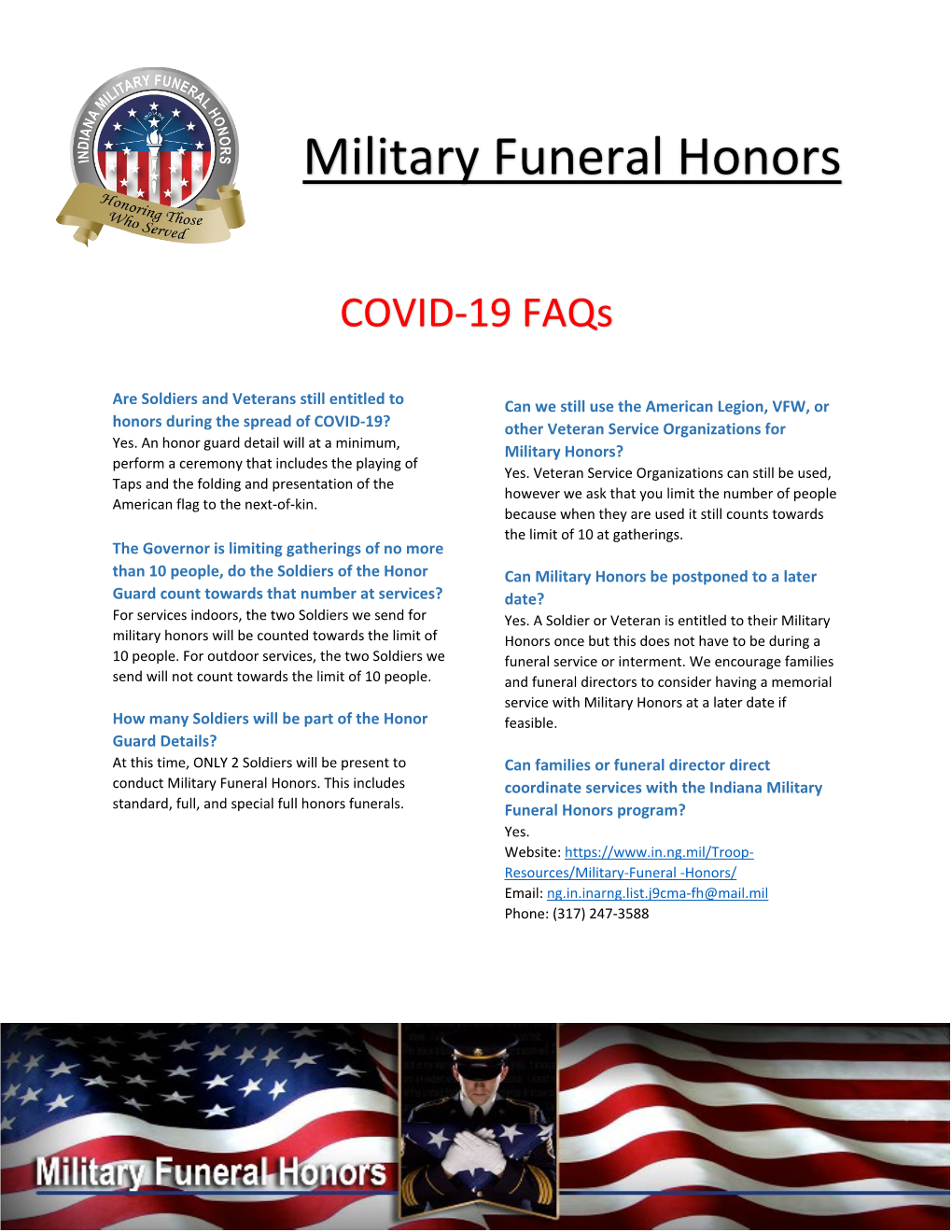 Military Funeral Honors