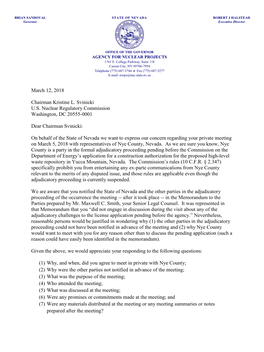 Letter from Robert Halstead, Executive