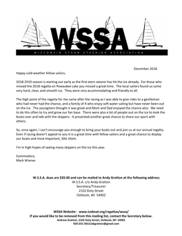 WSSA Membership Form