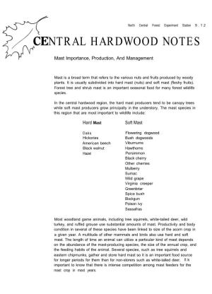 Ntral Hardwood Notes