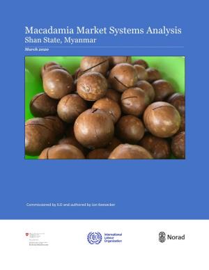 Macadamia Market Systems Analysis Shan State, Myanmar ______March 2020