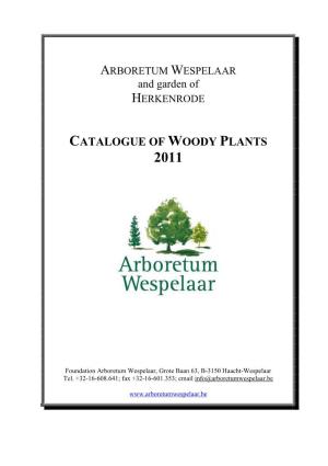Catalogue of Woody Plants 2011