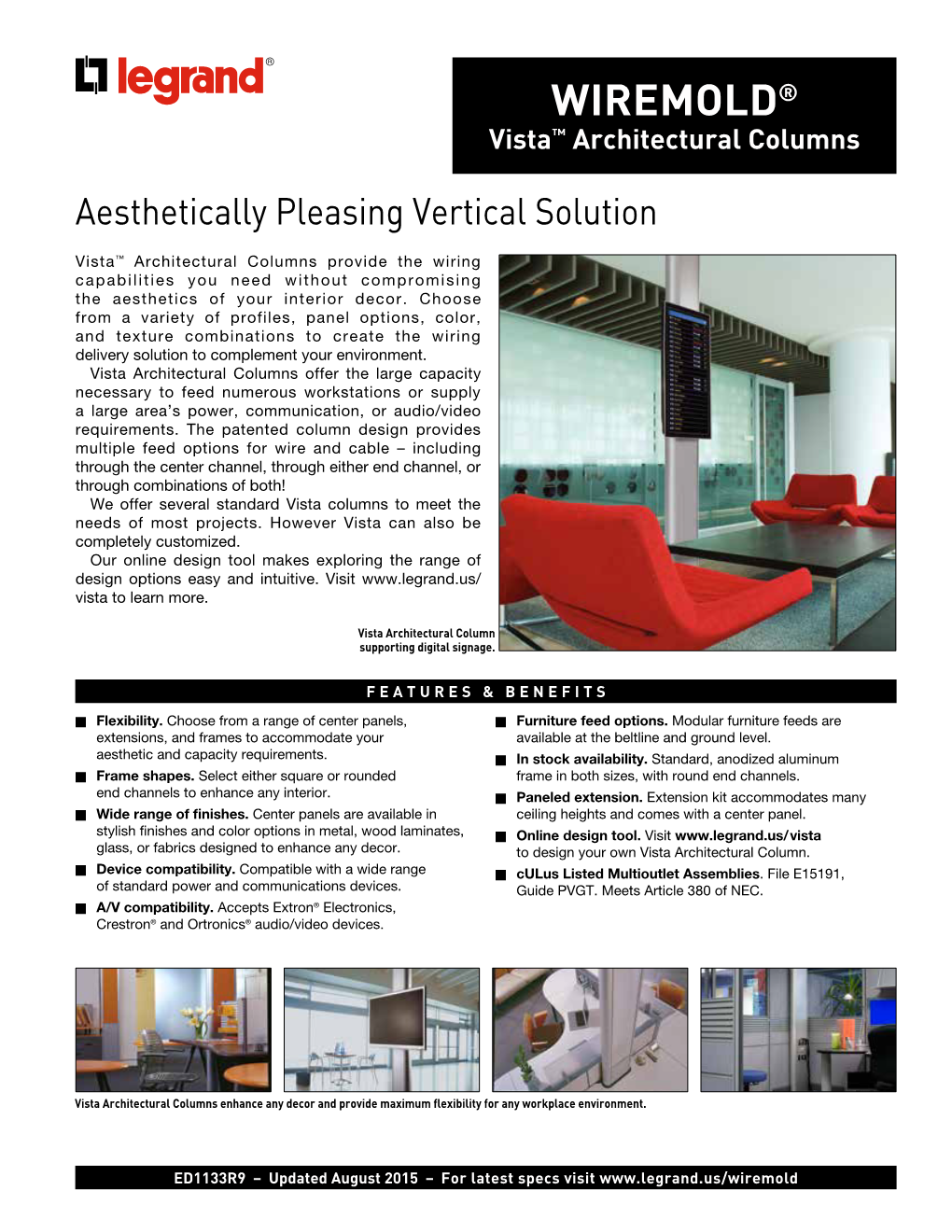 WIREMOLD® Vista™ Architectural Columns