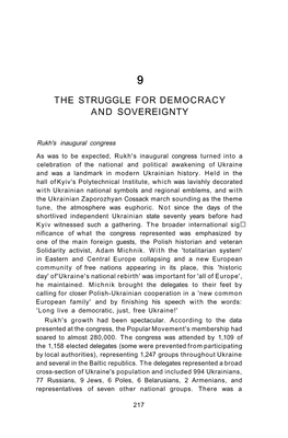 The Struggle for Democracy and Sovereignty