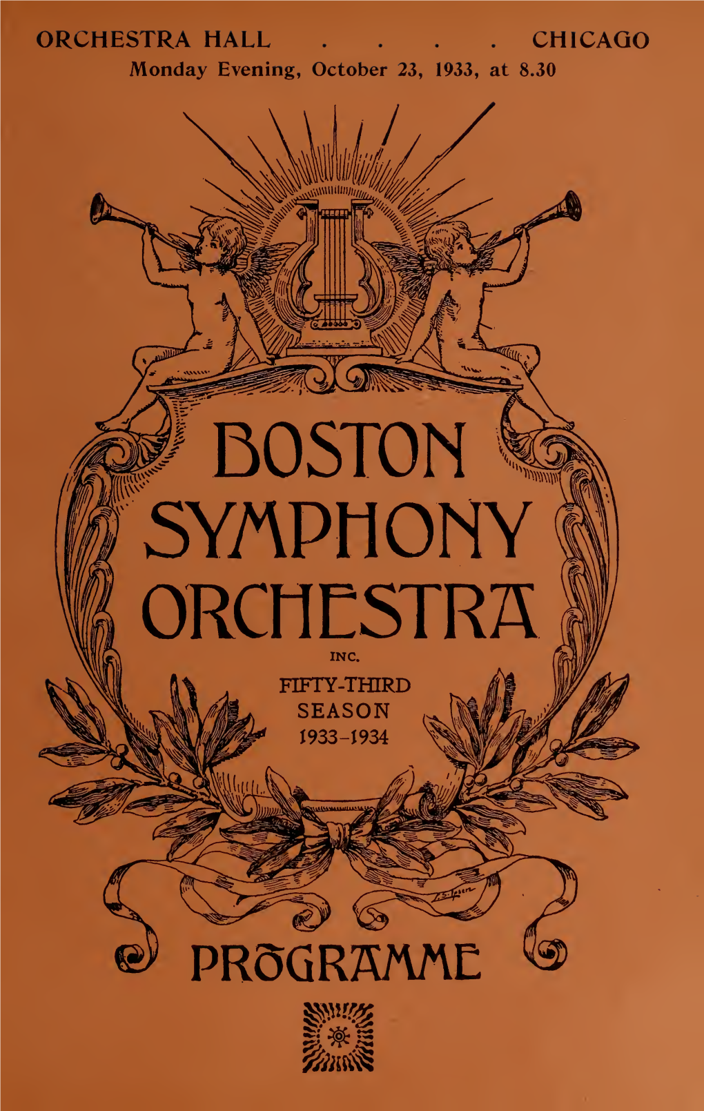 Boston Symphony Orchestra Concert Programs, Season 53,1933-1934, Trip