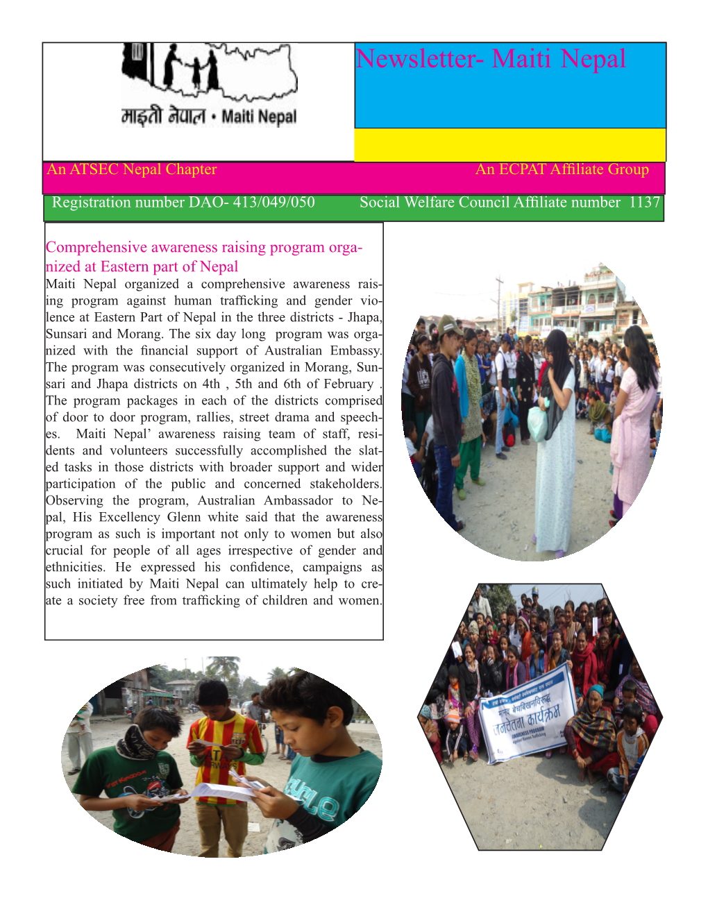 Newsletter- Maiti Nepal