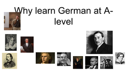 Why Learn German at A- Level