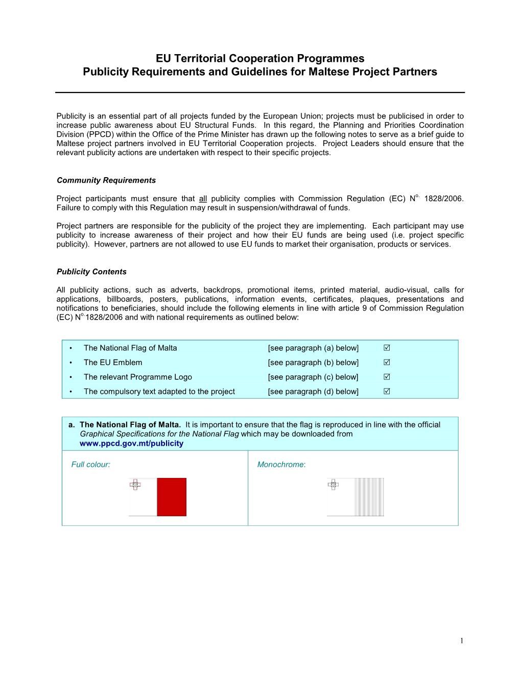 ETC Publicity Guidelines