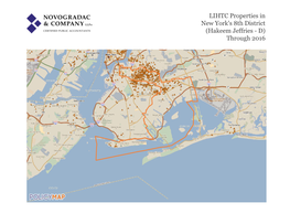 New York's 8Th District LIHTC (1997 to (Hakeem2016) Jeffries Source: HUD LIHTC - D) Through 2016 LIHTC Properties in New York Through 2016
