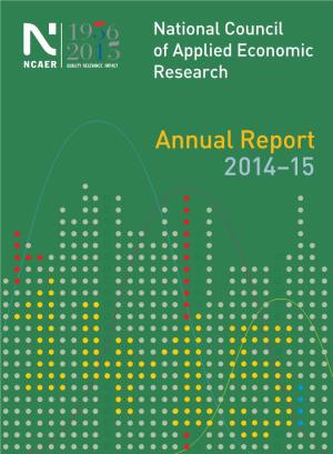 Annual Report 2014–15 © 2015 National Council of Applied Economic Research