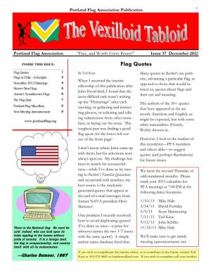 The Vexilloid Tabloid #37, December 2012