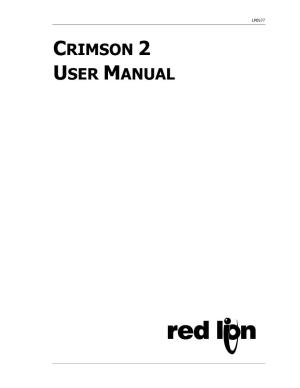 Crimson User Manual