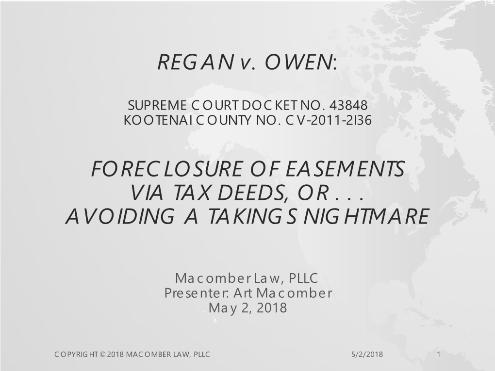 REGAN V. OWEN