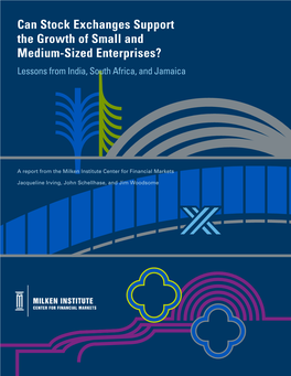 Can Stock Exchanges Support the Growth of Small and Medium-Sized Enterprises? Lessons from India, South Africa, and Jamaica