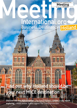 International.Org Business Destination Hollandholland Volume 3 - Nr2 - 2013 - Meetinginternational.Org