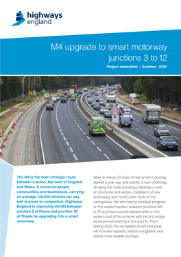 M4 Upgrade to Smart Motorway Junctions 3 To12