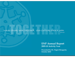 ENP Annual Report 2009-10 Activity Year