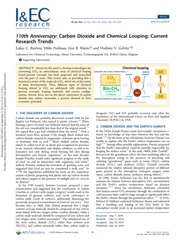 Carbon Dioxide and Chemical Looping: Current Research Trends Lukas C