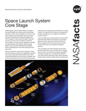 SLS Core Stage, Including Pounds) Liquid Oxygen (LOX) Its Avionics