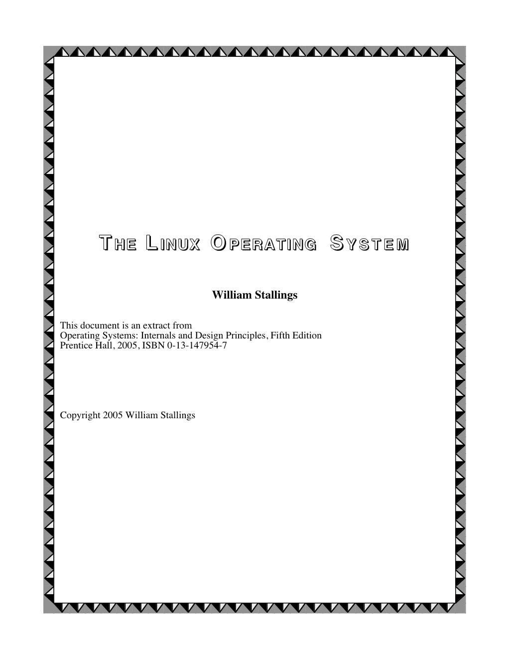 The Linux Operating System