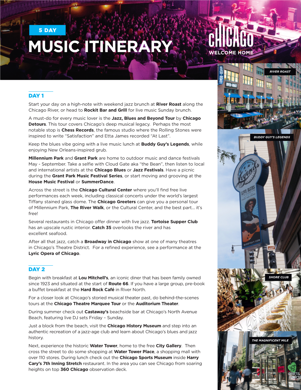 Music Itinerary