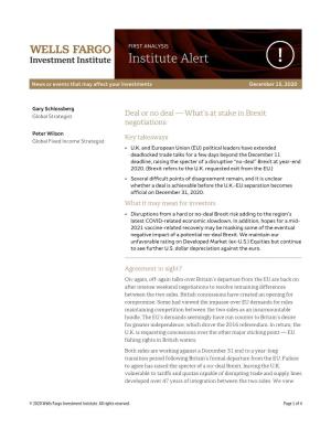 Institute Alert Report
