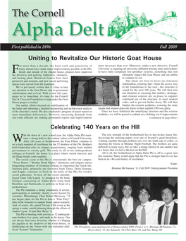Alpha Delt First Published in 1896 Fall 2009