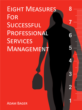 Eight Measures for Successful Professional Services Management