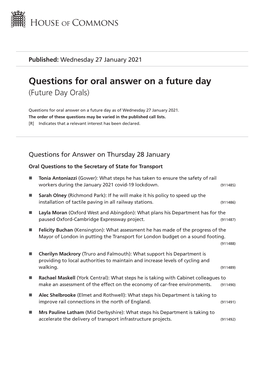 View Future Day Orals PDF File 0.11 MB