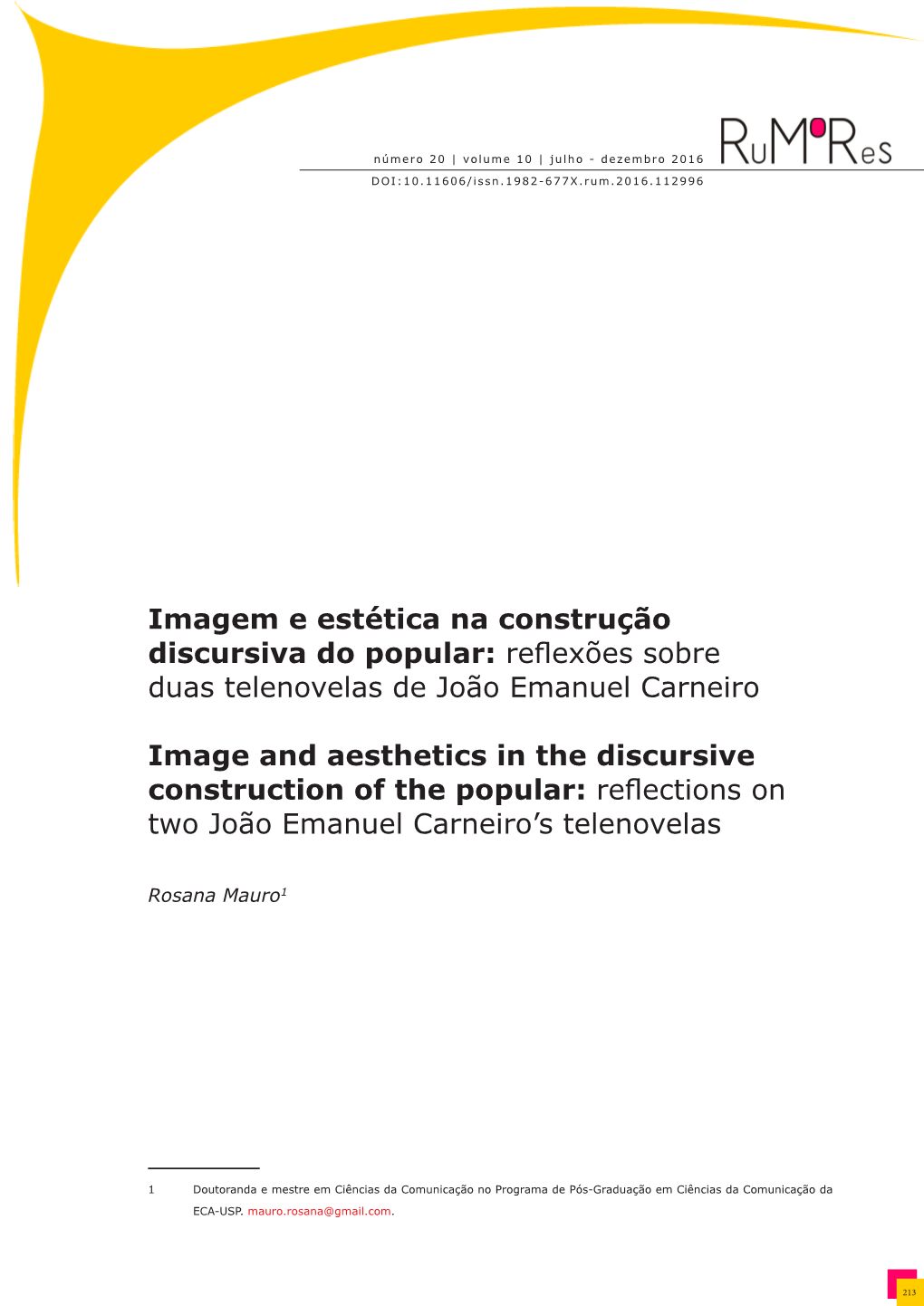 Reflexões Sobre Duas Telenovelas De João Emanuel Carneiro Image