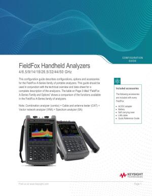 Fieldfox Handheld Analyzers Configuration Guide