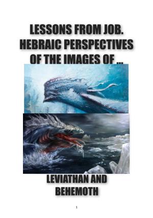 HEBRAIC PERSPECTIVES from the Images of LEVIATHAN And
