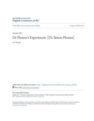 Dr. Simon Flexner] M