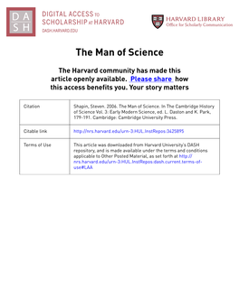 The Man of Science