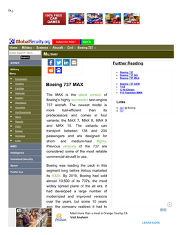 Boeing 737 :: Enter Search Term… MILITARY Search SITREP Further Reading