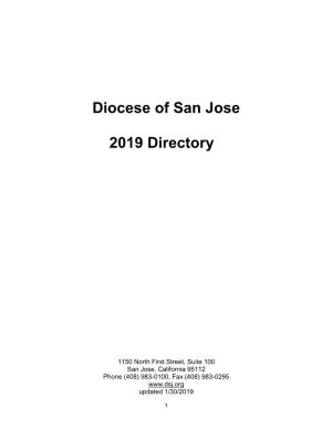 Diocese of San Jose 2019 Directory