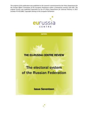 The Electoral System of the Russian Federation