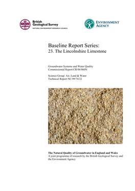 Baseline Report Series: 23. the Lincolnshire Limestone