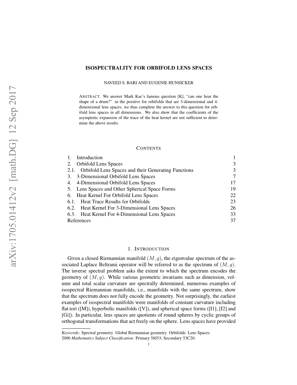 Isospectrality for Orbifold Lens Spaces