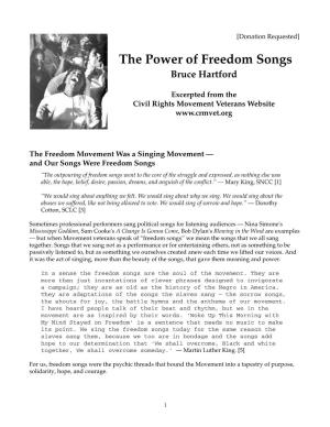 The Power of Freedom Songs Bruce Hartford