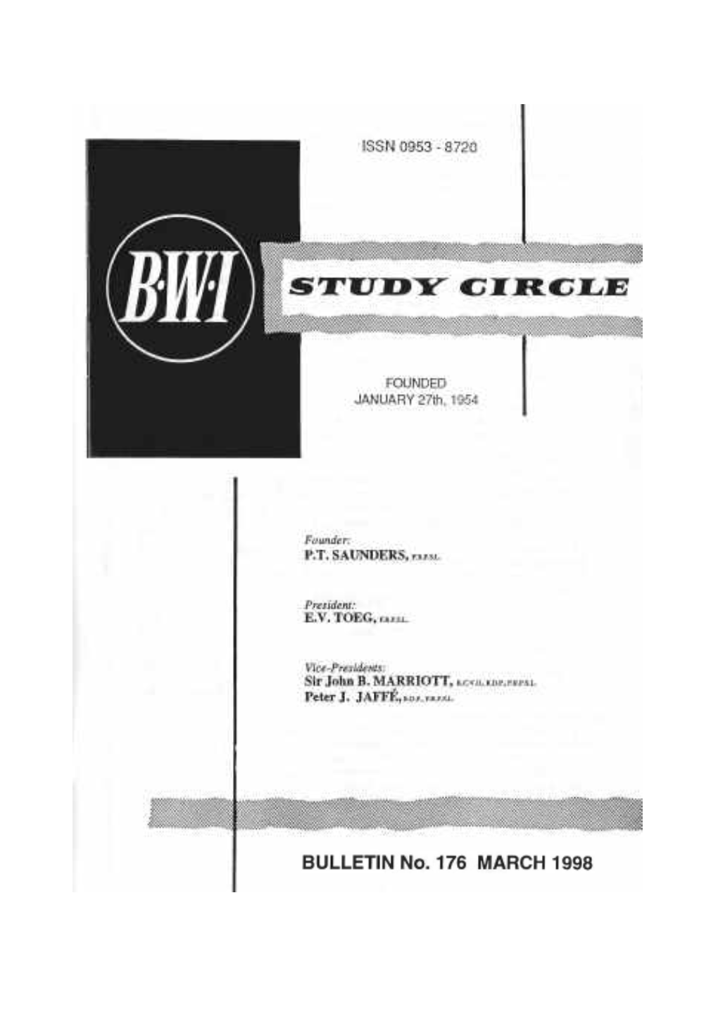 BWISC Bulletin #176 March 1998