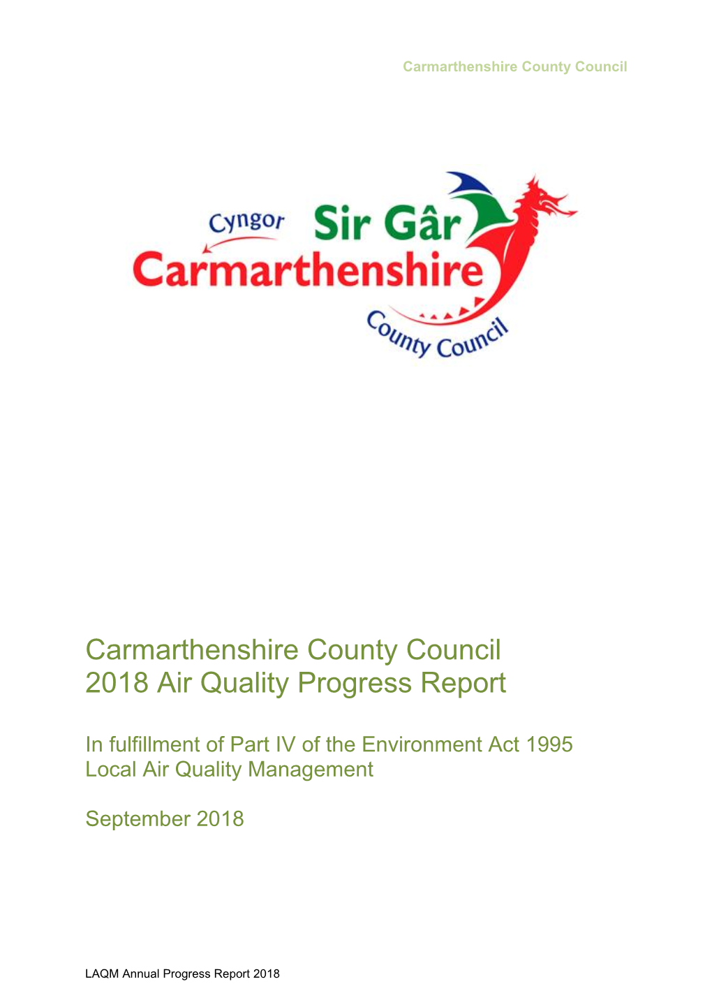 2018 Annual Progress Report Number Date September 2018