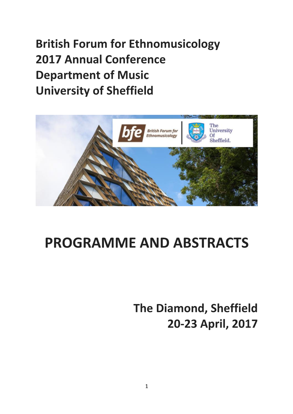 Programme and Abstracts