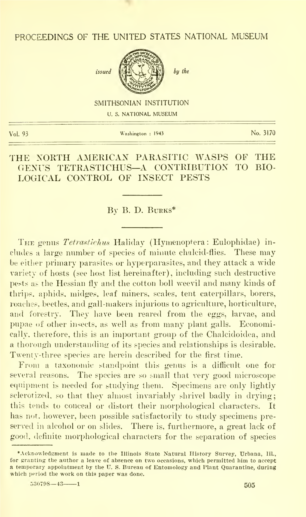 Proceedings of the United States National Museum